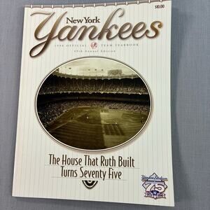 1998 New York Yankees Official Team Yearbook 49th Annual Ruth Built MLB